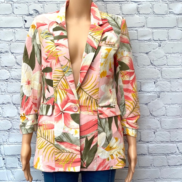 NWT Rd+koko tropical print blazer size S - Picture 1 of 7